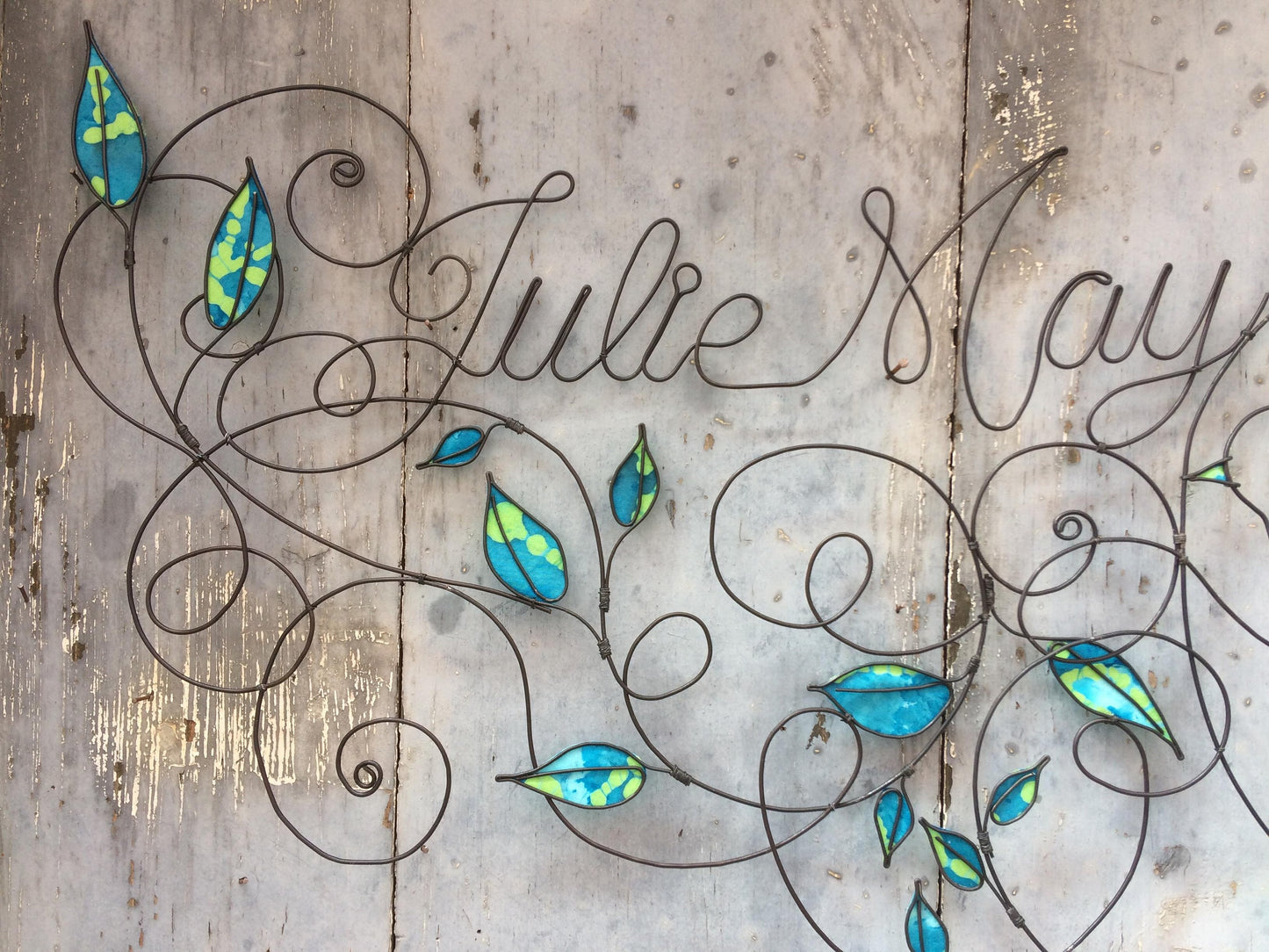 Prénom fil de fer personnalisable, prénom esprit féérique, prénom bébé nature, plaque de porte prénom, idée cadeau naissance personnalisable