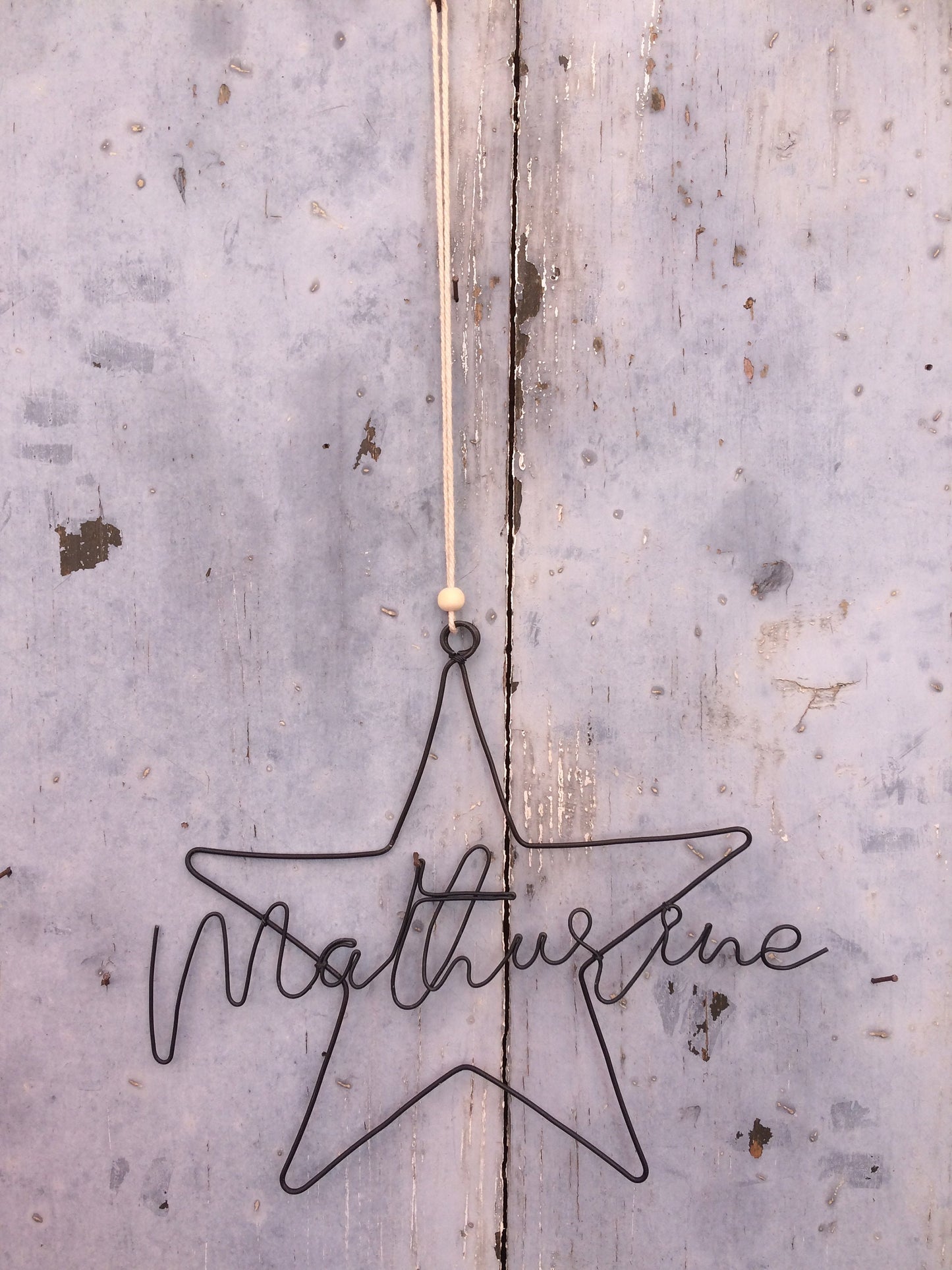 Prénom fil de fer, prénom personnalisable, décoration prénom bébé, décoration murale chambre enfant, plaque de porte, cadeau de naissance