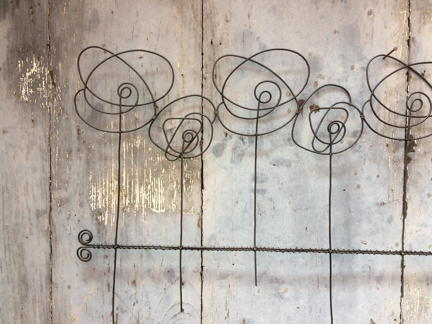 Pêle-mêle photo, porte-photo en fil de fer recuit, cadre photo, décoration bohème nature, mot fil de fer, phrase murale fil de fer, famille