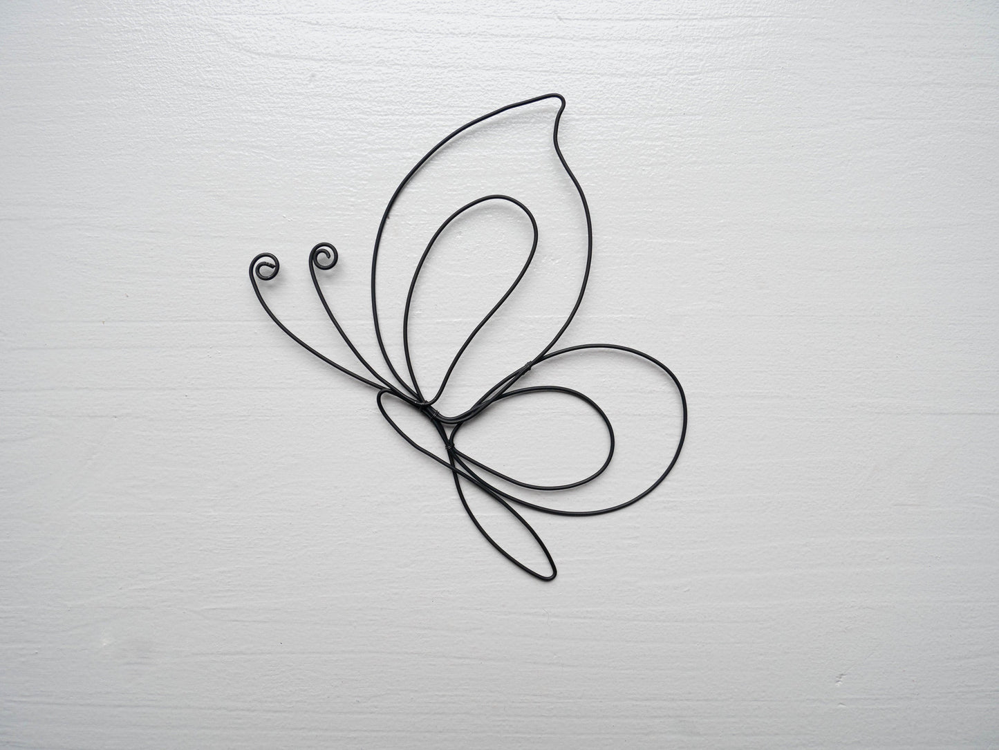 Papillon fil de fer, butterfly en fil de fer, décoration murale fil de fer, décoration nature bohème, silhouette papillon, insecte, nature