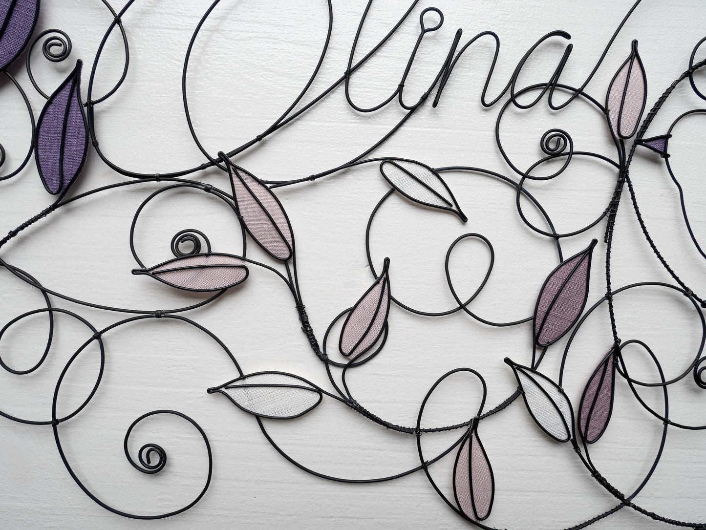 Vorname aus Draht, anpassbarer Vorname, Baby-Vorname, magischer Geist, Natur, Türschild, Geburtsgeschenk, Wanddekoration für Schlafzimmer