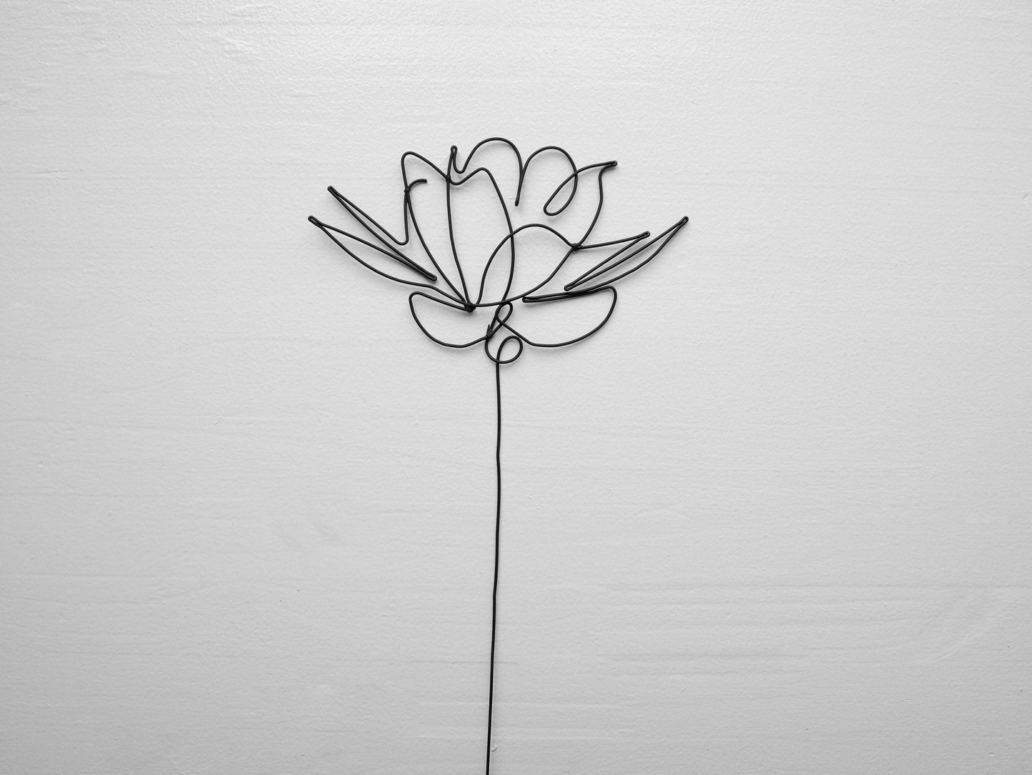 Fleur fil de fer pivoine fleur en fil de fer recuit, décoration murale floral, décoration bohème nature, bouquet de fleurs, cadeau