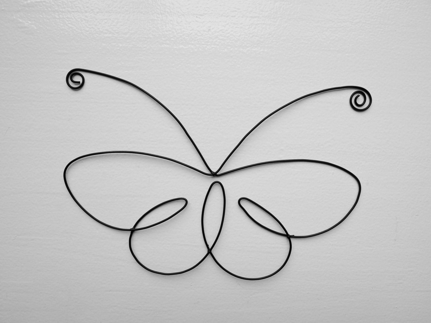 Papillon fil de fer, butterfly en fil de fer, décoration murale fil de fer, décoration nature bohème, silhouette papillon, insecte, nature