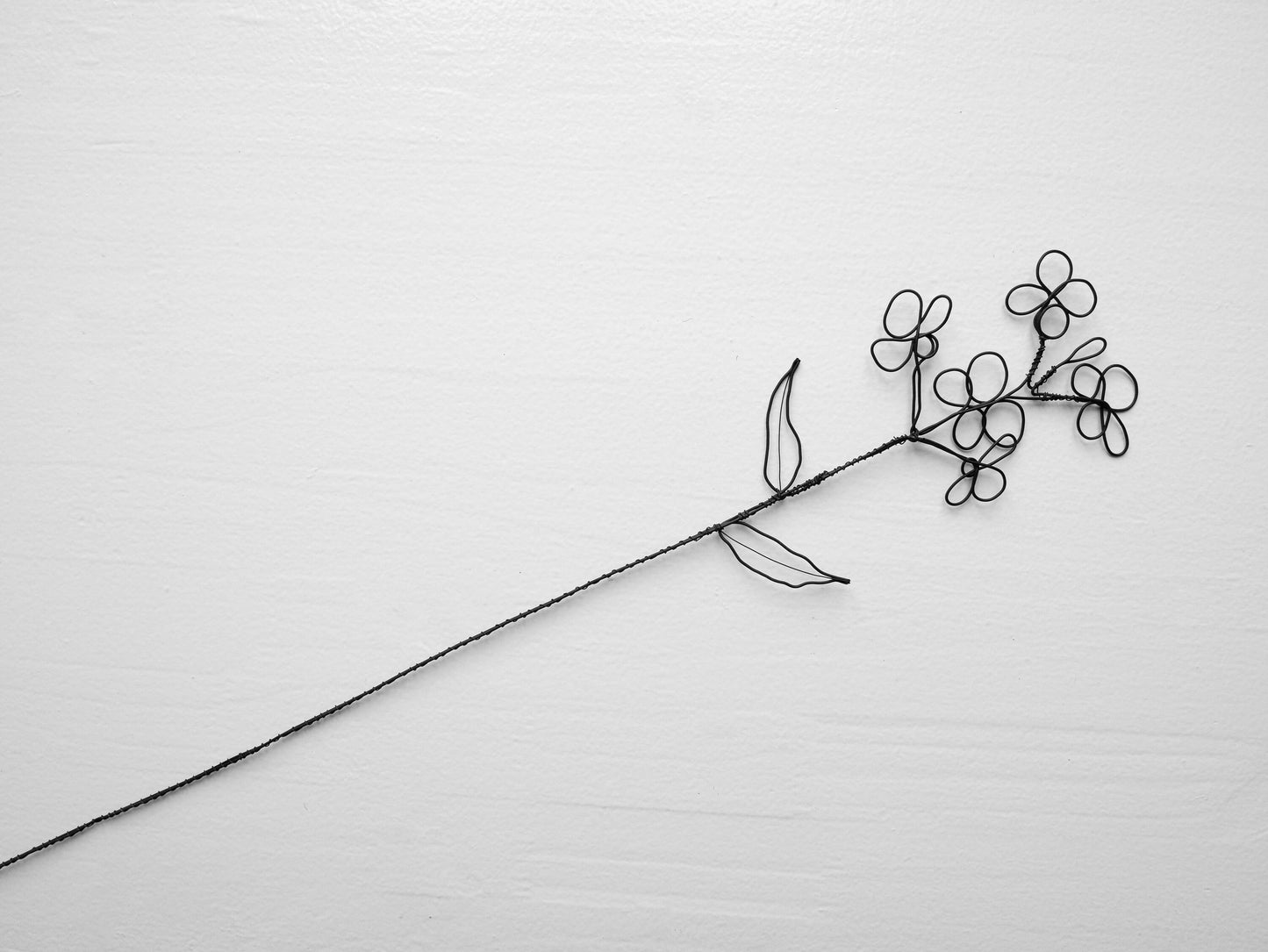 Fleur fil de fer fleur de colza fleur en fil de fer recuit, décoration murale floral, décoration bohème nature, bouquet de fleurs, cadeau