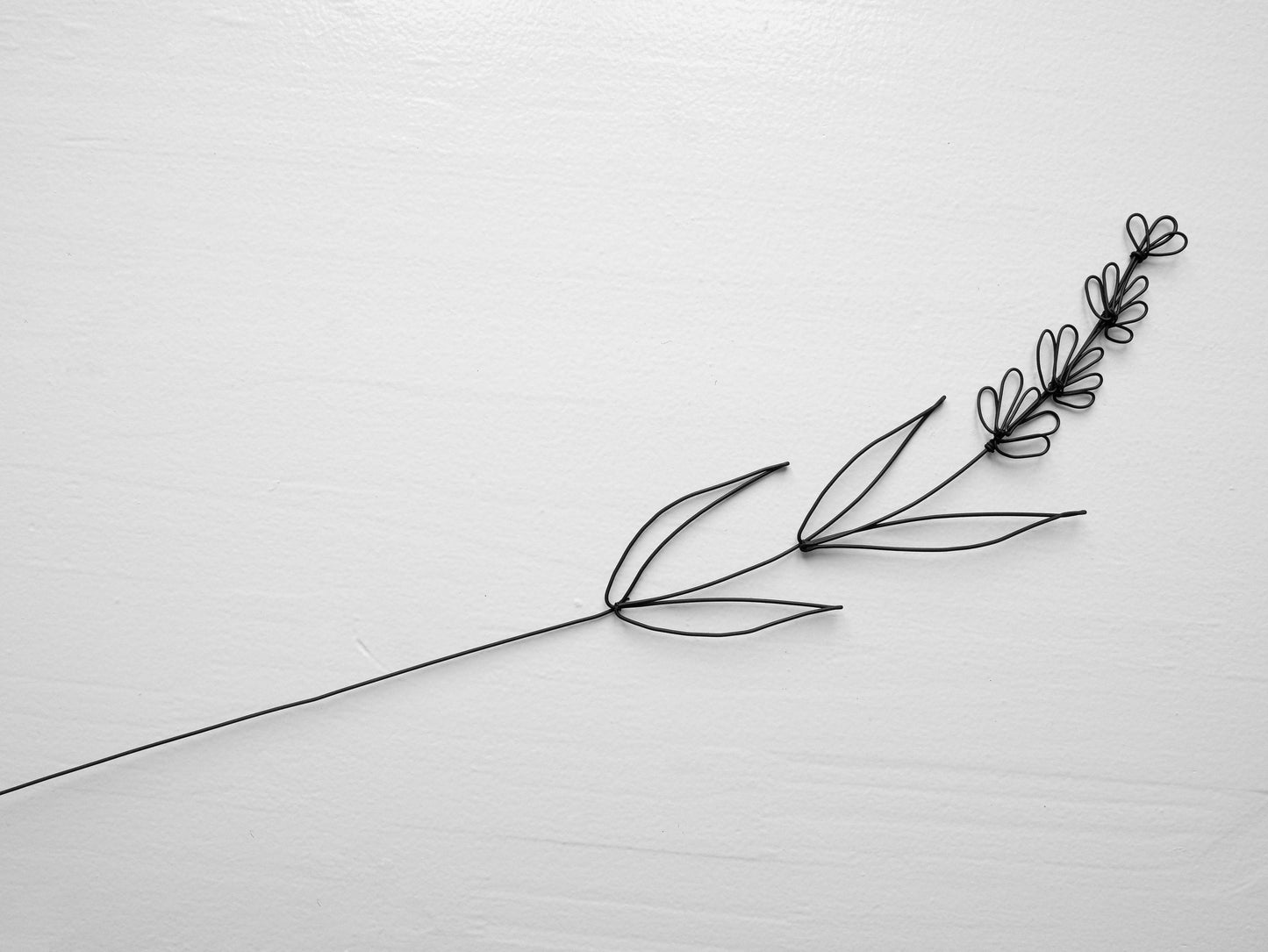 Fleur fil de fer lavande fleur en fil de fer recuit, décoration murale floral, décoration bohème nature, bouquet de fleurs, cadeau sud