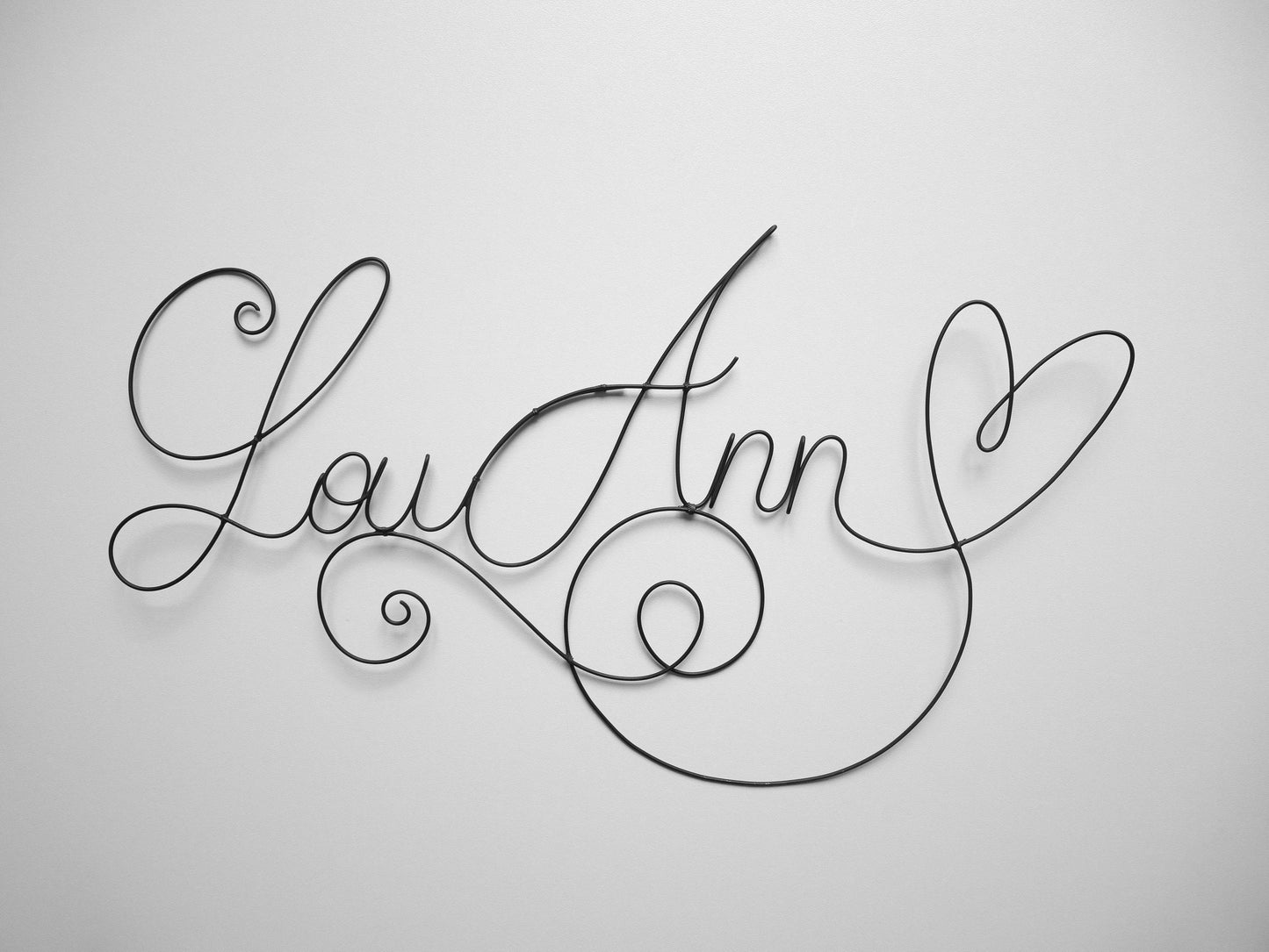 Prénom fil de fer, prénom personnalisable, décoration murale chambre enfant, plaque de porte métal, idée cadeau naissance, baptême, fêtes