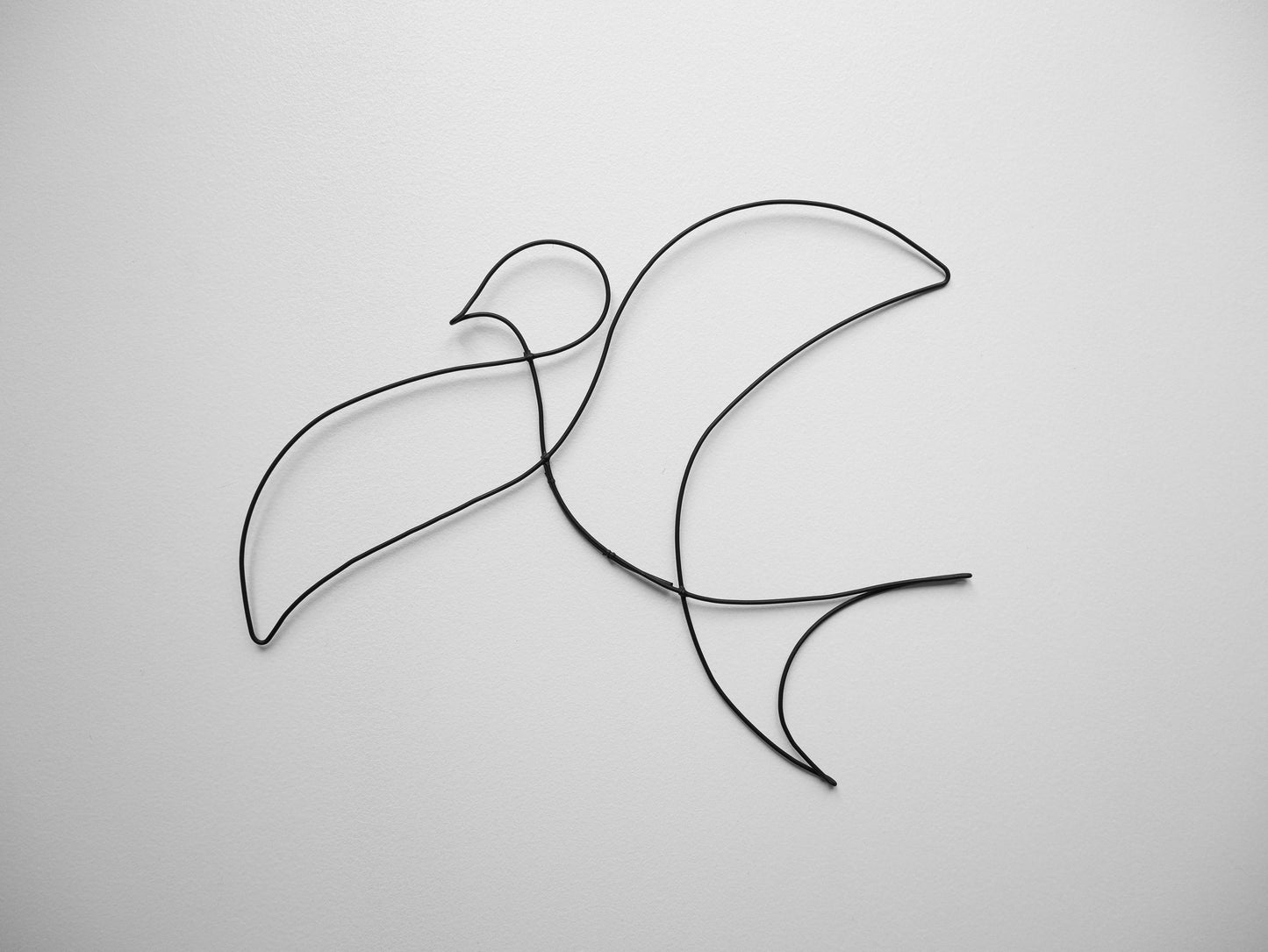 Oiseau fil de fer, hirondelle, moineau en fil de fer, décoration murale fil de fer, décoration d'intérieur, oiseau métal murale, sculpture