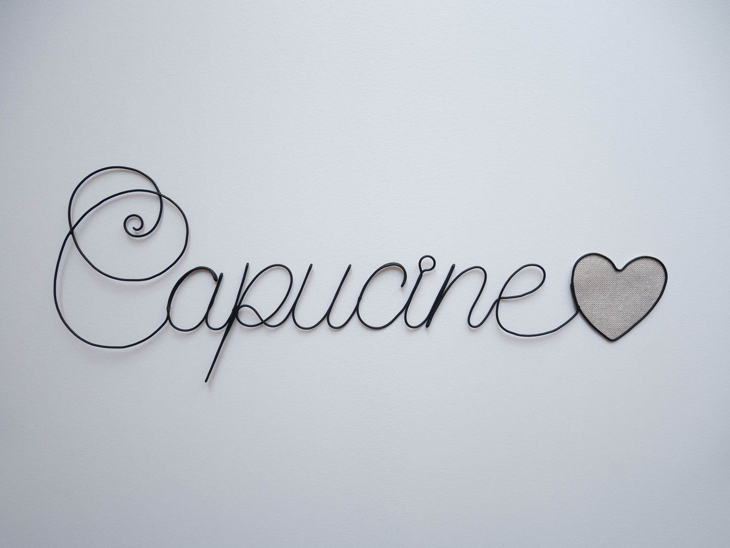 Prénom personnalisable en fil de fer, prénom avec étoile, écriture fil de fer, décoration murale fil de fer, décoration chambre d'enfant