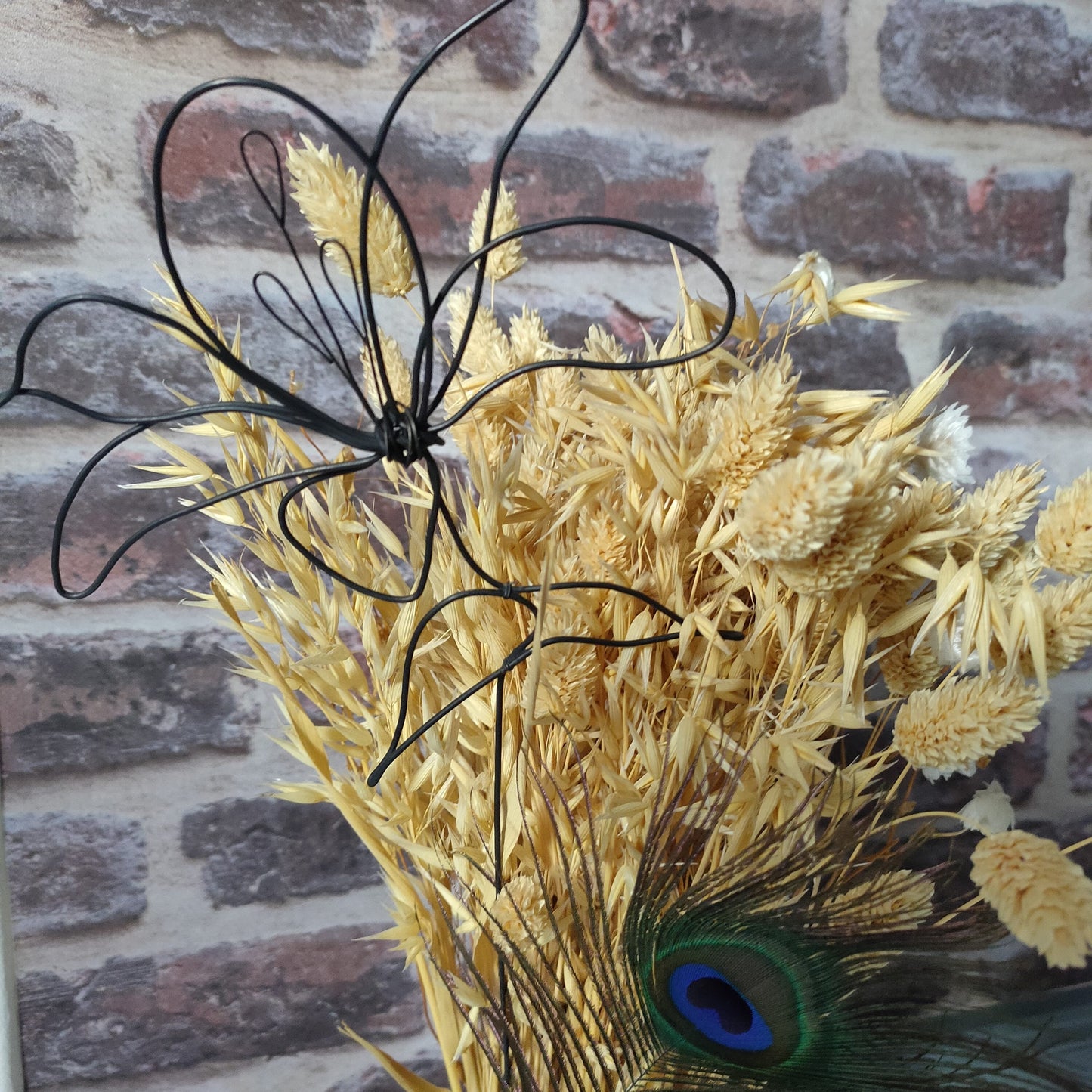 Fleur fil de fer lys fleur en fil de fer recuit, décoration murale floral, décoration bohème nature, bouquet de fleurs, cadeau maitresse