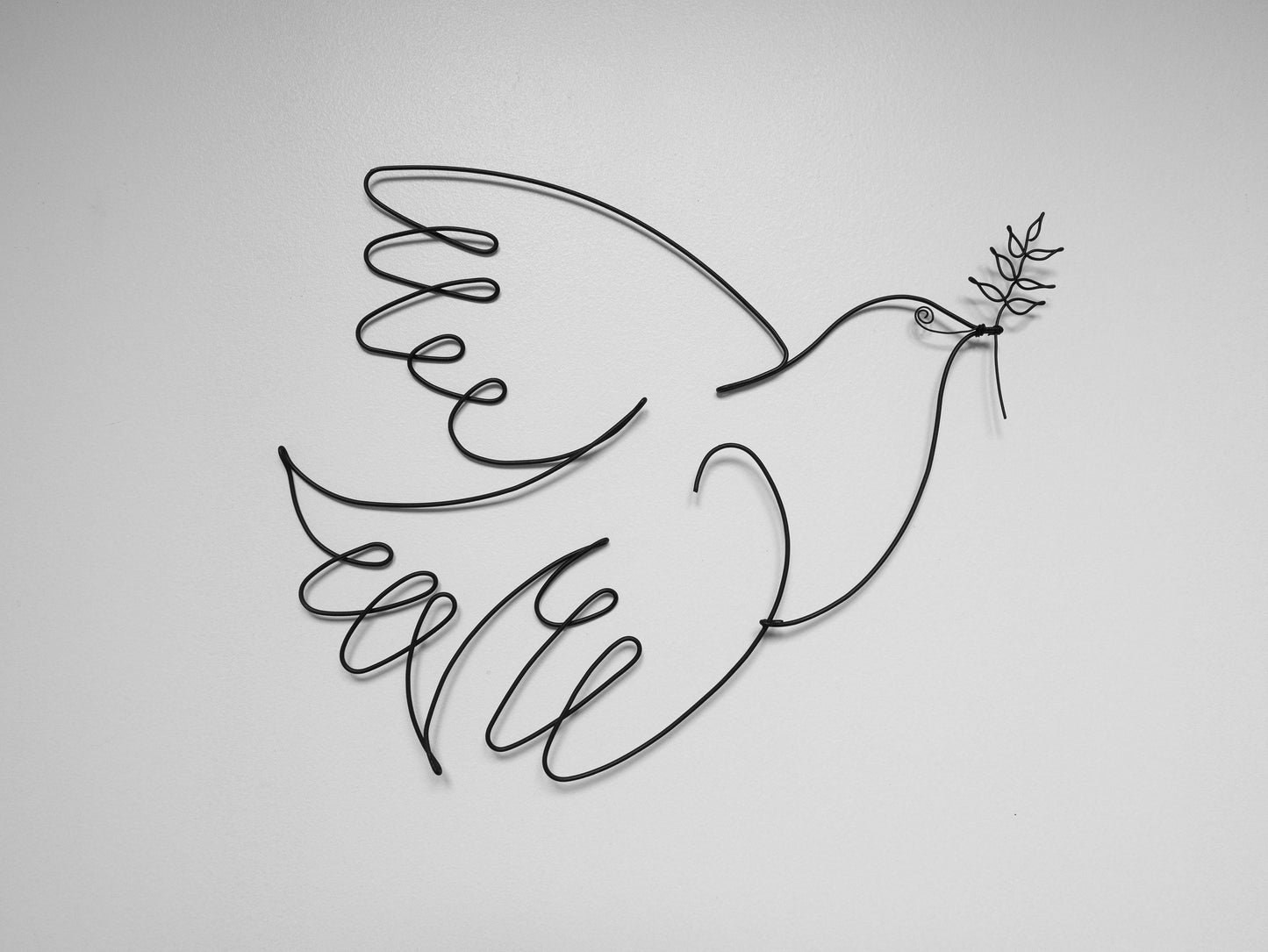 Colombe style picasso, oiseau, décoration murale, déco métal, décoration d'intérieur campagne, décoration murale nature, colombe métal