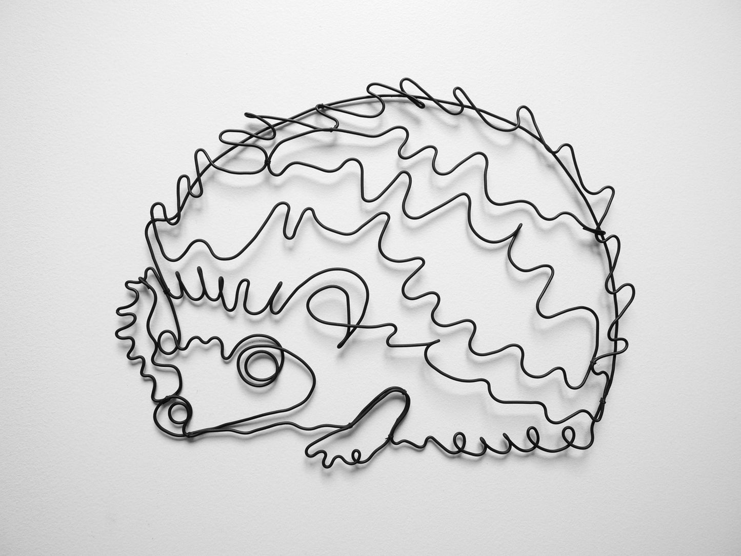 Hérisson décoratif à accrocher, déco métal, décoration d'intérieur, décoration murale nature, animaux en métal, sculpture d'animaux