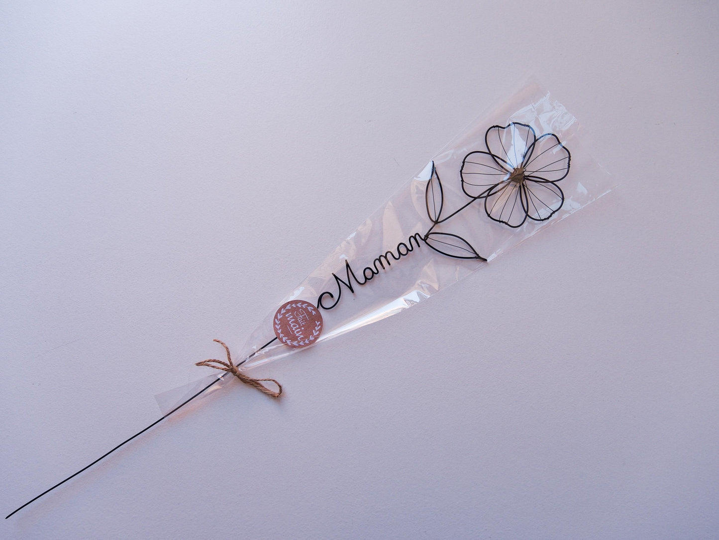 Capucine personnalisée en véritable fil de fer incassable, prénom personnalisé, cadeau Fêtes des Mères Maman Mamie Maîtresse Nounou Atsem