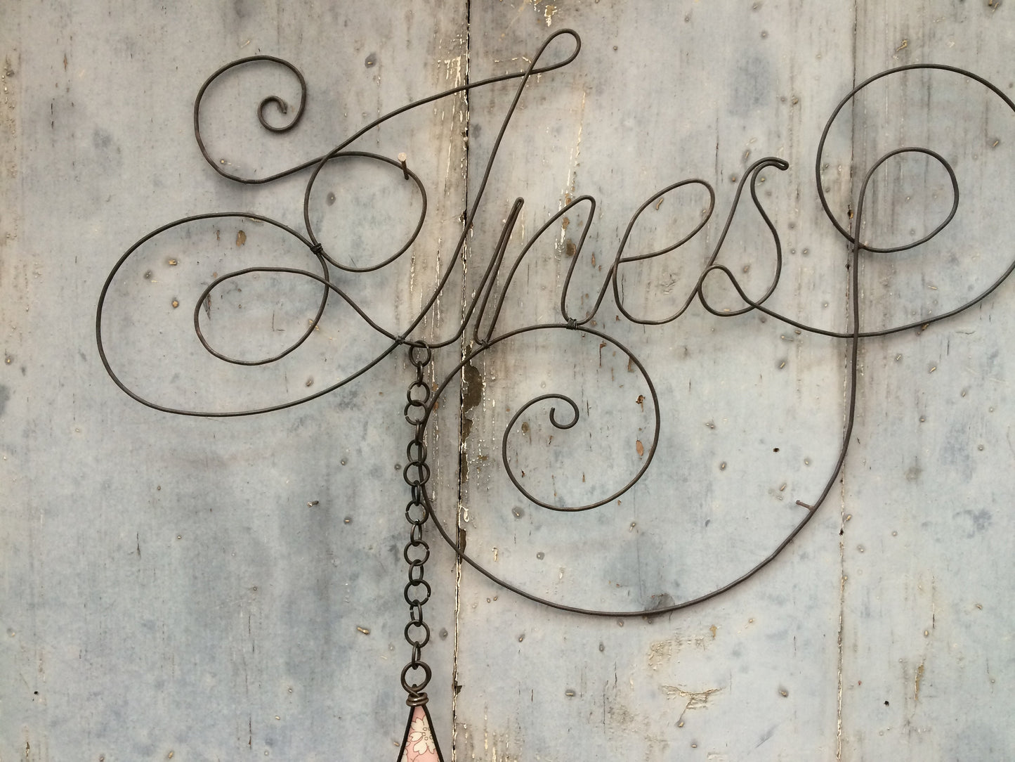 Wire first name, customizable first name with star, Ines, child's bedroom wall decoration, first name door plaque, birth gift