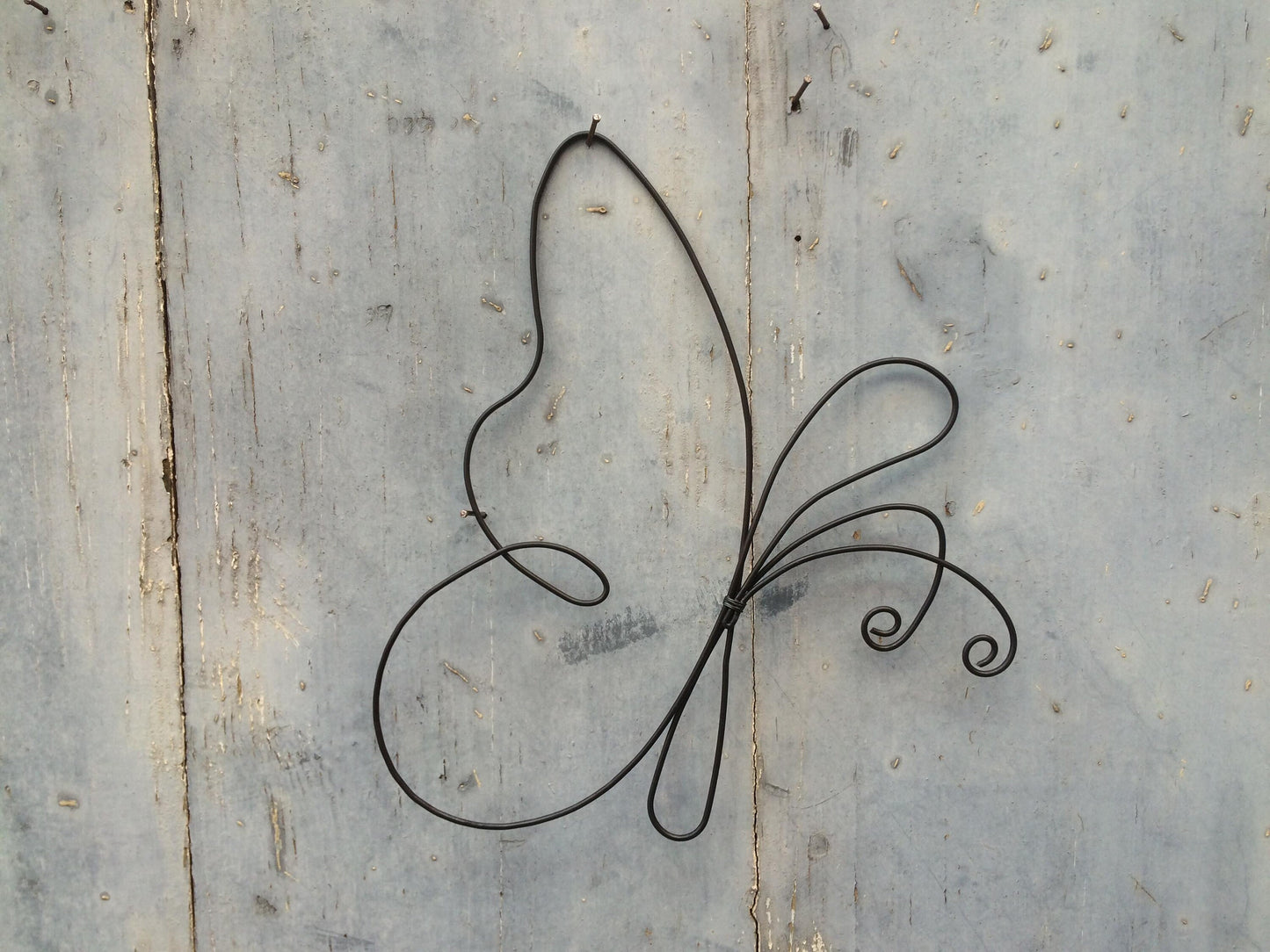 Set of 2 wire butterfly butterflies, butterfly sketch, wire wall decoration, bohemian nature decoration, butterfly silhouette