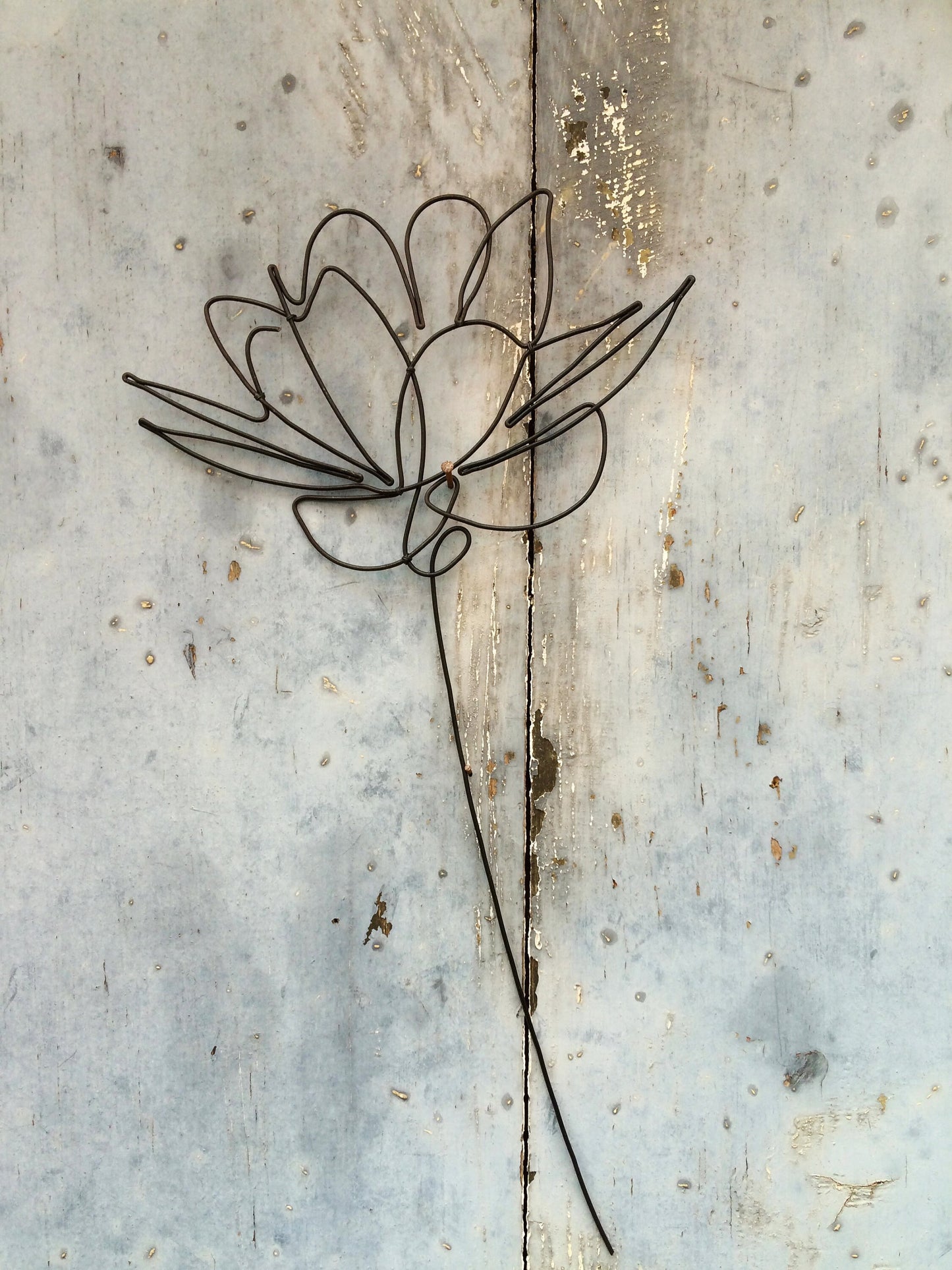 Peony wire flower annealed wire flower, floral wall decoration, bohemian nature decoration, bouquet of flowers, gift