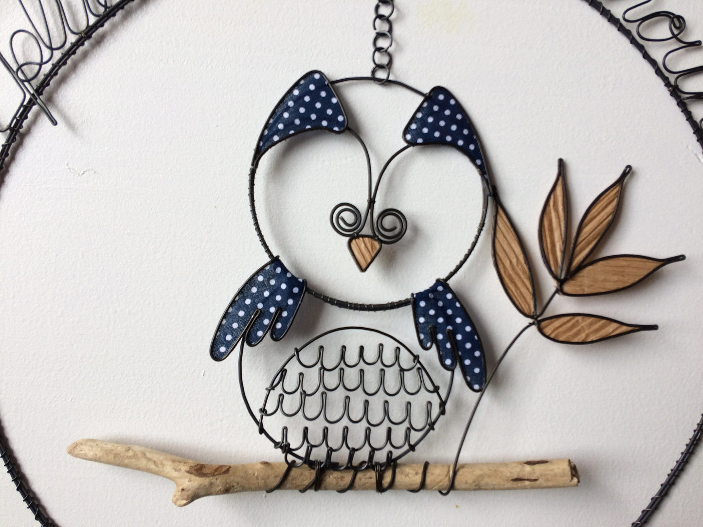 The Coolest Grandma, annealed wire, grandma gift, driftwood, nature decoration, home decoration, wire phrase gift, owl