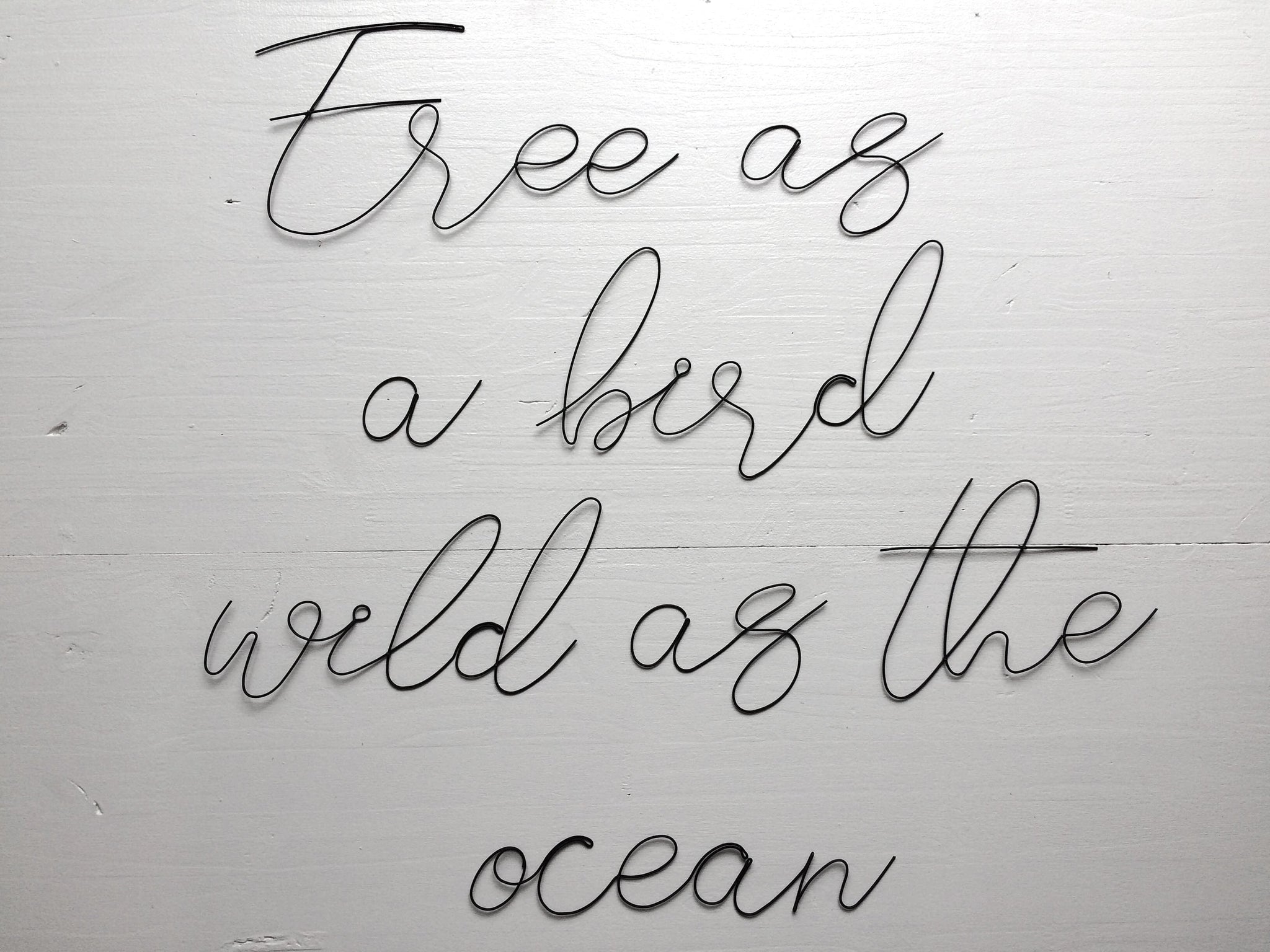 Draht-Wand-Spruch, Kinderzimmer-Dekoration, Metall-Wandkunst, Draht-Zitat, Draht-Wanddekoration, Draht-Dekoration