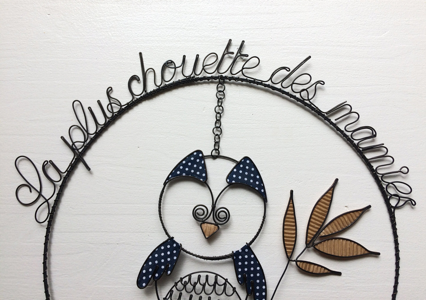 The Coolest Grandma, annealed wire, grandma gift, driftwood, nature decoration, home decoration, wire phrase gift, owl