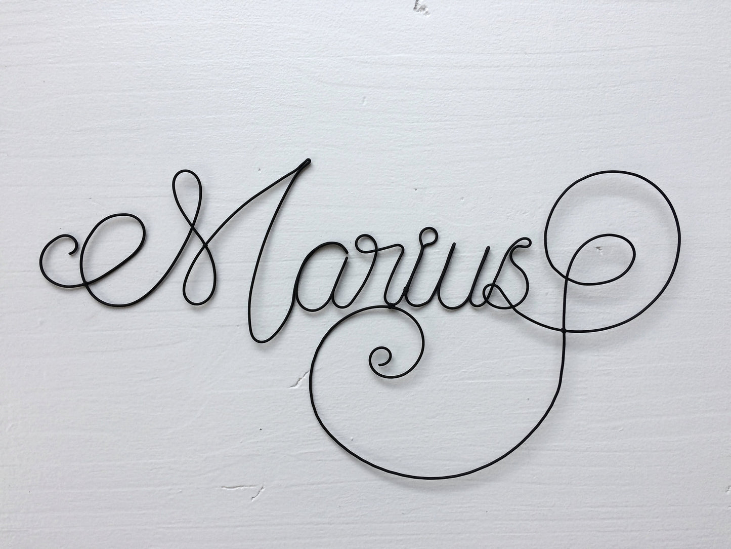 Wire first name, customizable first name, baby first name, child's room decoration, wall decoration, door plaque, birth gift, baptism