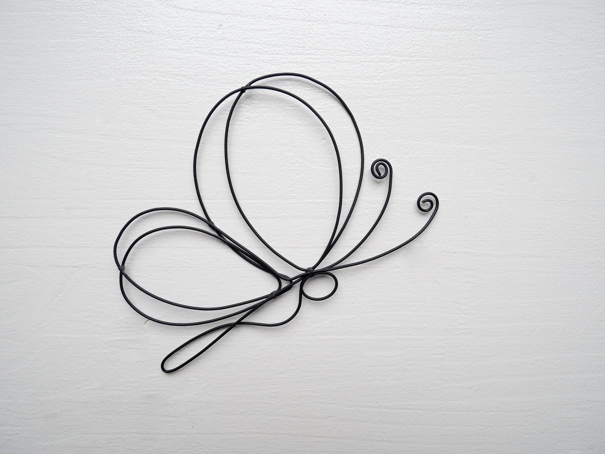 Papillon fil de fer, butterfly en fil de fer, décoration murale fil de fer, décoration nature bohème, silhouette papillon, insecte, nature