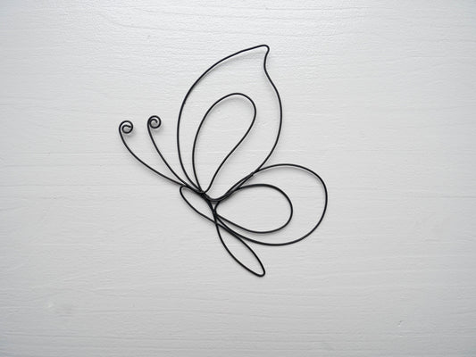 Wire butterfly, wire butterfly, wire wall decoration, bohemian nature decoration, butterfly silhouette, insect, nature