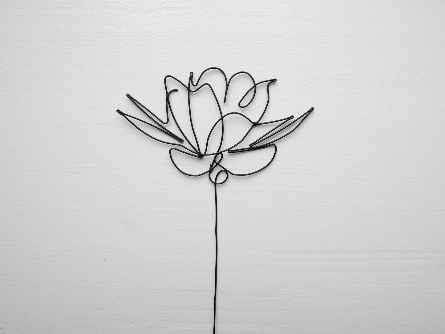 Peony wire flower annealed wire flower, floral wall decoration, bohemian nature decoration, bouquet of flowers, gift