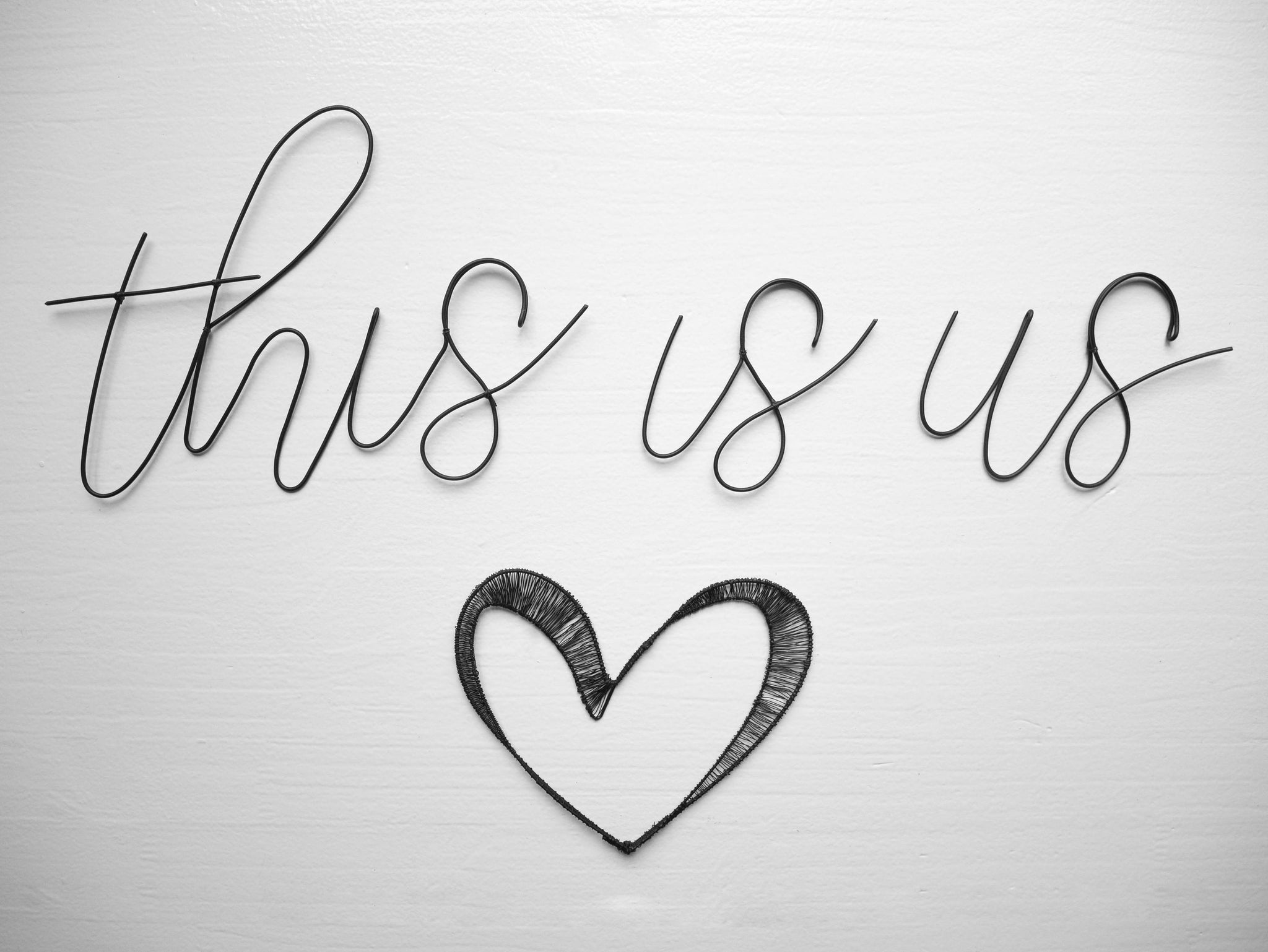 Zitat aus echtem geglühtem Draht, Das sind wir, Familienzitat, Liebe, Wanddekoration zu Hause, Botschaft aus geglühtem Draht