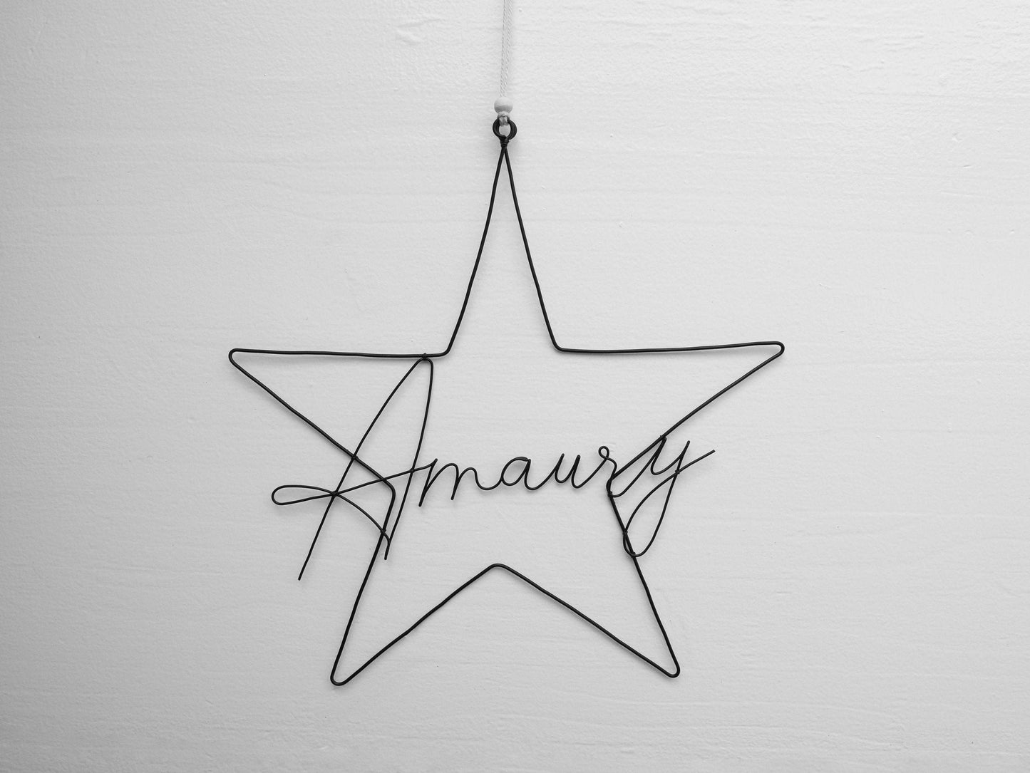 Wire first name, customizable first name, baby first name decoration, child's bedroom wall decoration, door plaque, birth gift