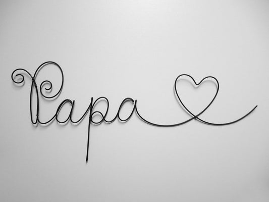 Customizable wire word, Dad, Happy Dad's Day, wall decoration, Dad's birthday, phrase, plaque, gift idea, Father's Day