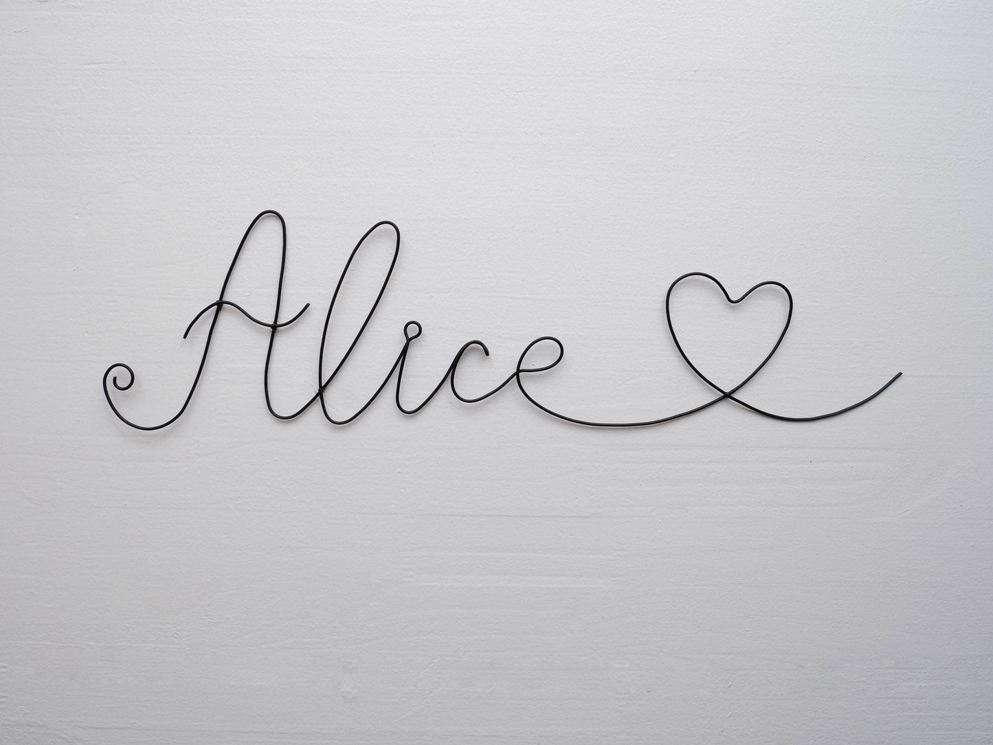 Wire first name, customizable first name, Arthur, baby first name wall decoration in annealed wire, child's room, door plaque