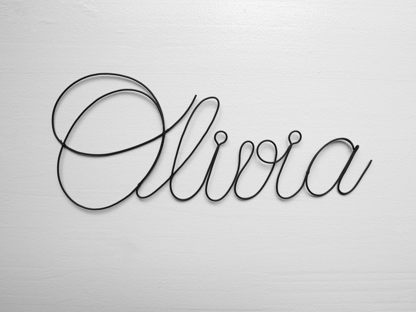 Customizable first name in wire, baby first name, child's room wall decoration, door plaque, birth gift, baptism gift