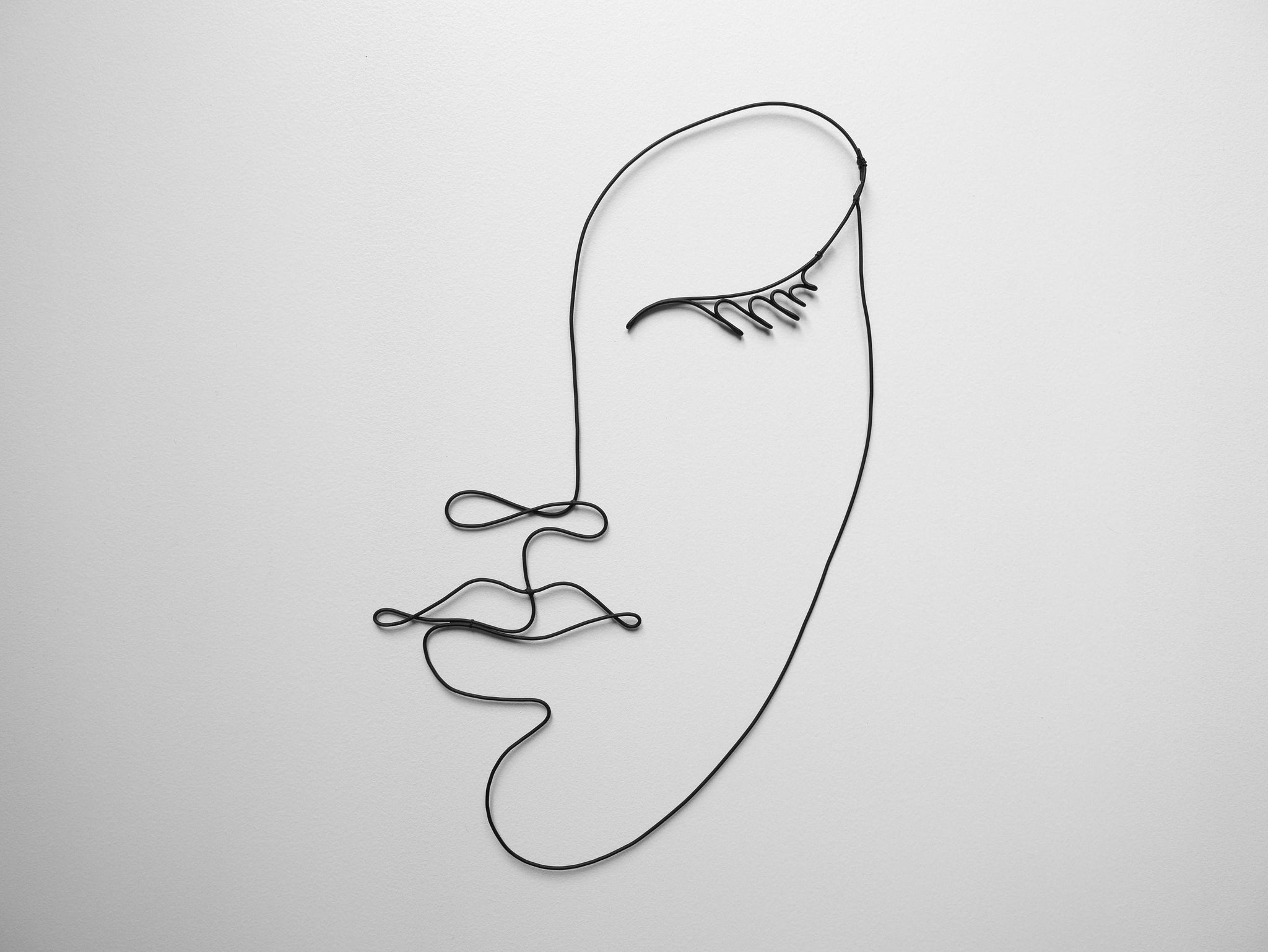 Visage de femme figuratif, décoration murale de femme, silhouette de femme métal, Collection Picasso, décoration industrielle