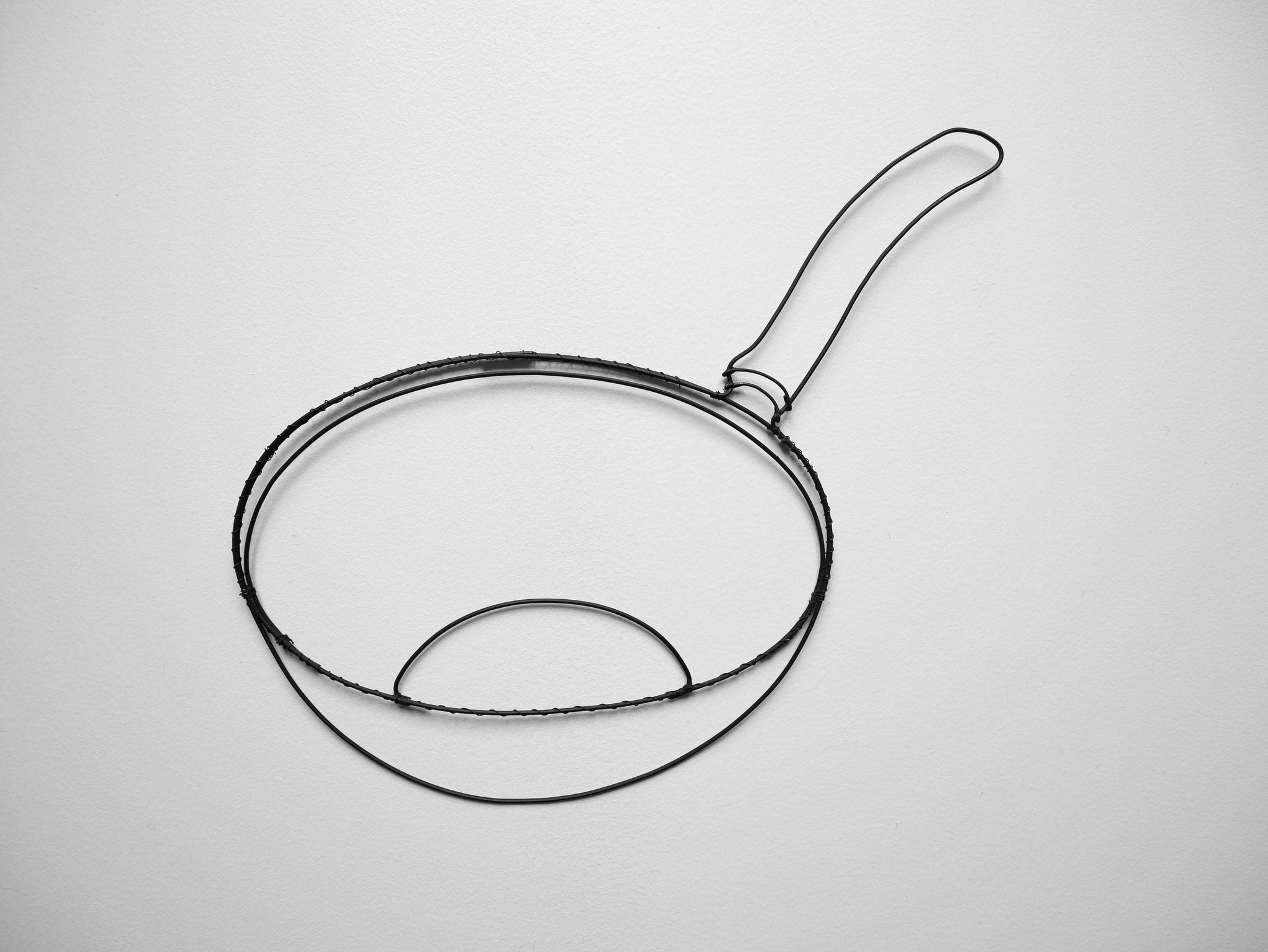 Décoration murale cuisine, poêle en véritable fil de fer recuit, déco restaurant, décoration murale, sculpture métal, casserole, ustensile