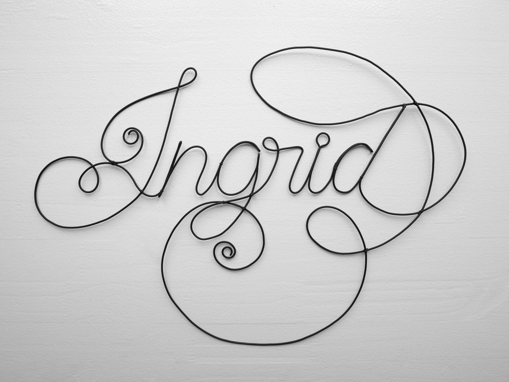 Prénom fil de fer, prénom enfant personnalisable, décoration murale chambre d'enfant, plaque de porte, cadeau de naissance, prénom mural