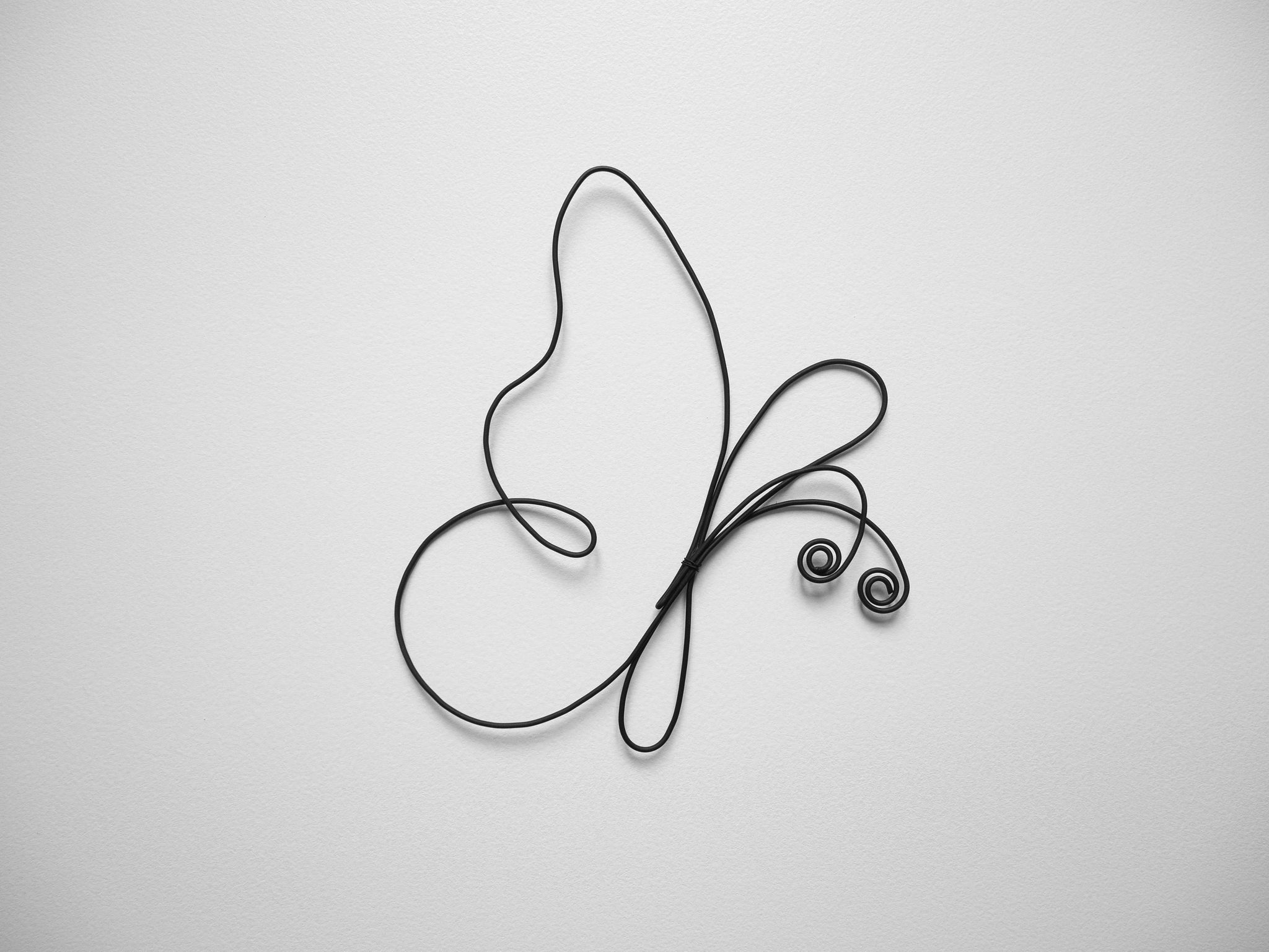 Papillon fil de fer, butterfly en fil de fer, décoration murale fil de fer, décoration nature bohème, silhouette papillon, insecte, nature