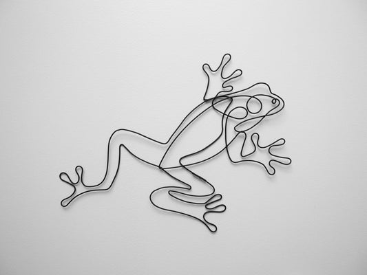 Decorative frog wall decoration to hang, metal decoration, country interior decoration, nature wall decoration, animals