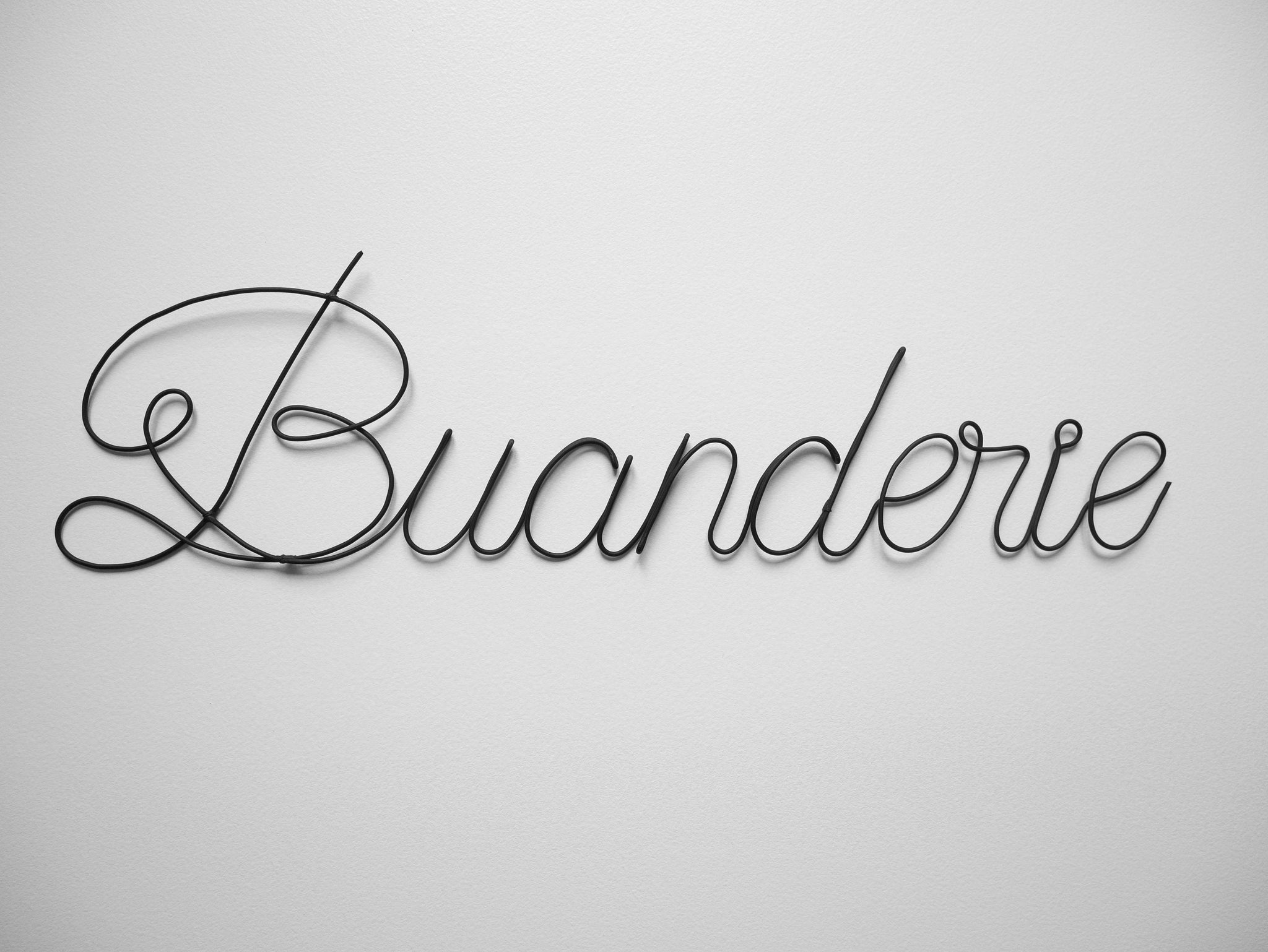 Laundry room decoration, wire laundry room, customizable wire word