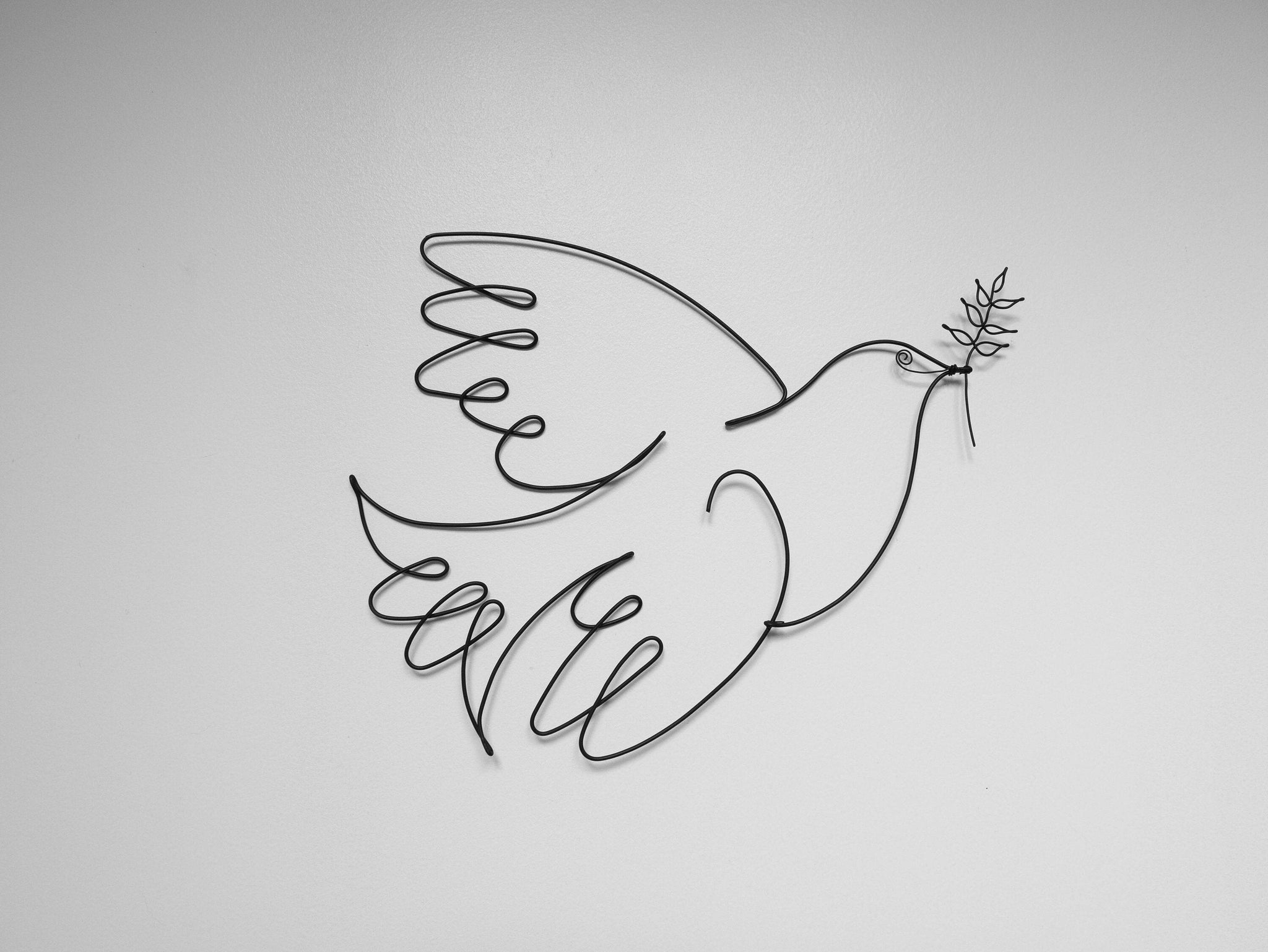 Colombe style picasso, oiseau, décoration murale, déco métal, décoration d'intérieur campagne, décoration murale nature, colombe métal