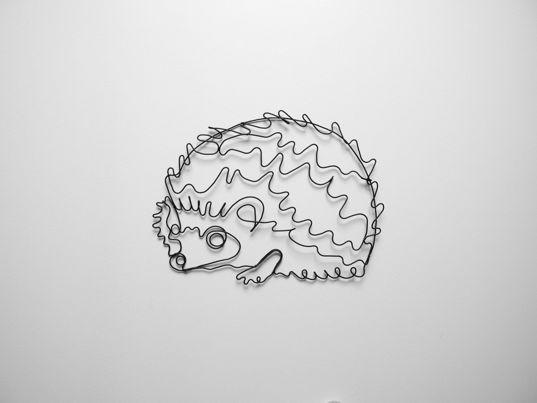 Hérisson décoratif à accrocher, déco métal, décoration d'intérieur, décoration murale nature, animaux en métal, sculpture d'animaux